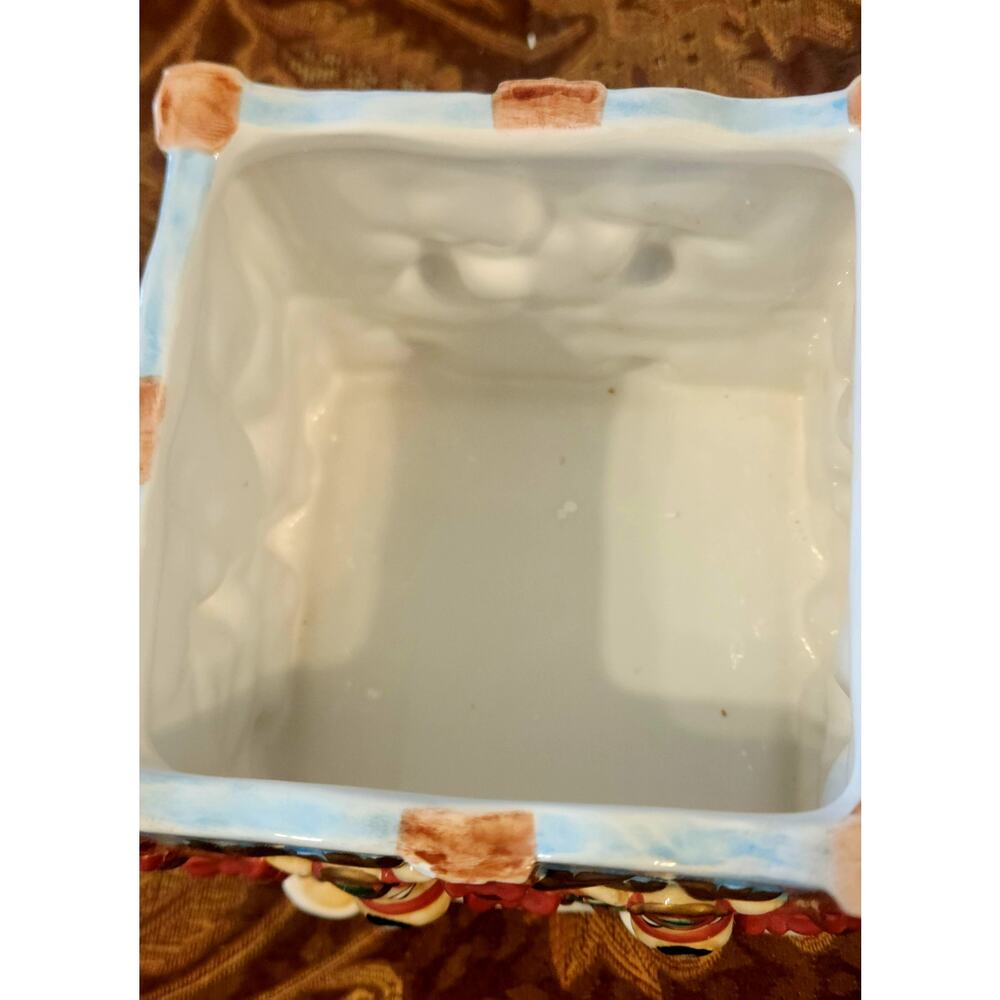 2002 DEER SANTA CANDY JAR BY FITZ AND FLOYD - Picture 7 of 7